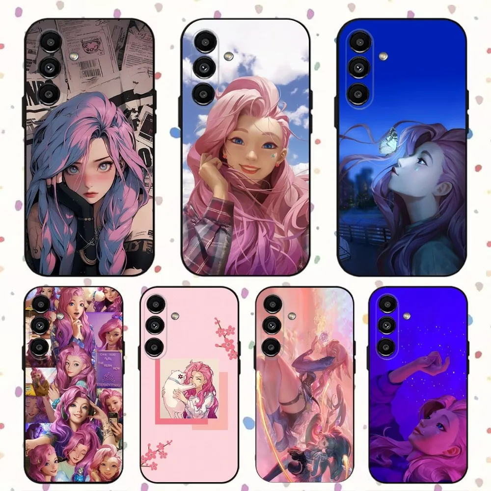 LOL Seraphine  Phone Case For Samsung S24,S21,S22,S23,S30,Ultra,S20,Plus,Fe,Lite,Note,10,9,5G Black Soft Cover