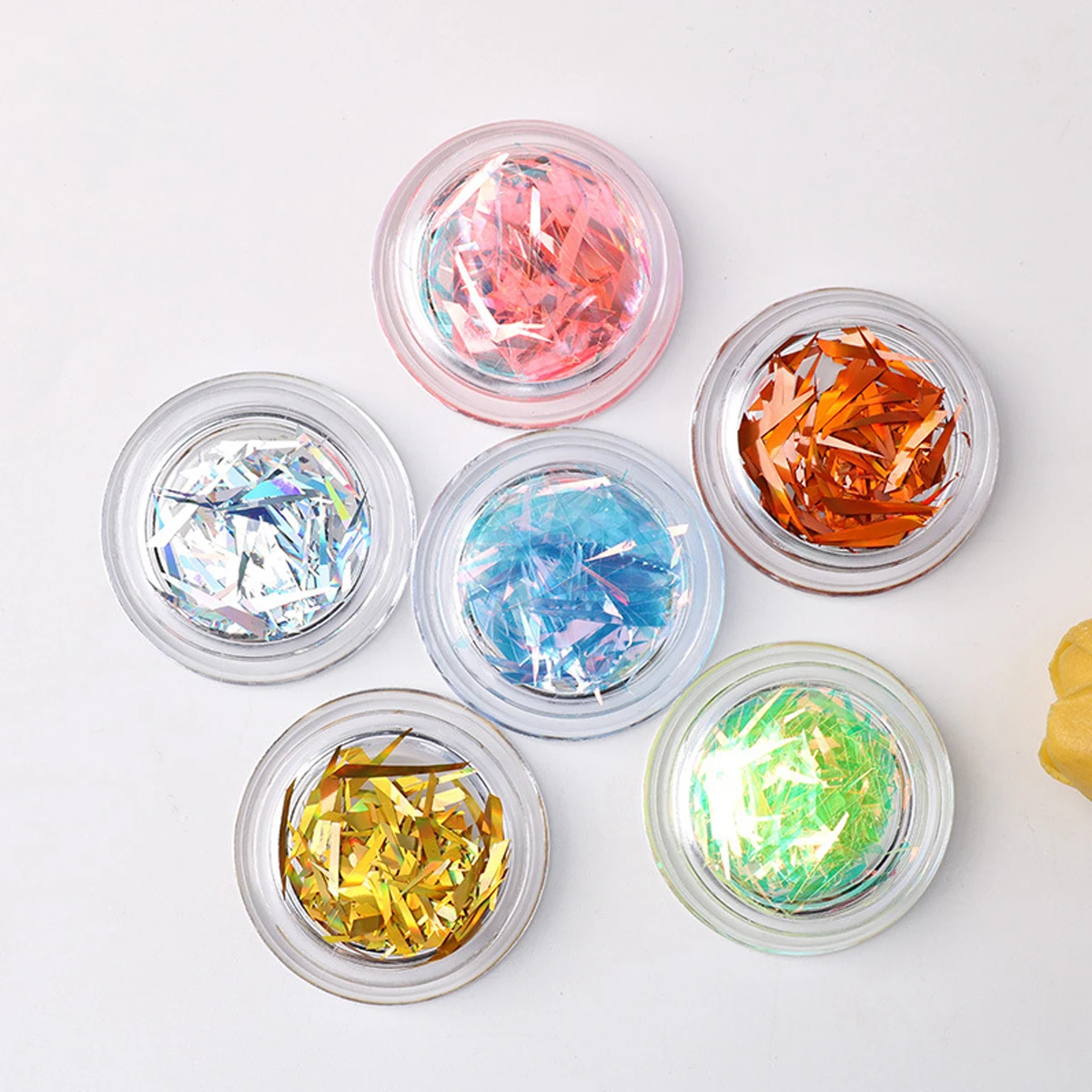 ネイルアート用オーロラステッカー、ガラスステッカー、ファンタジー、レーザーミラー、アート作成、1個