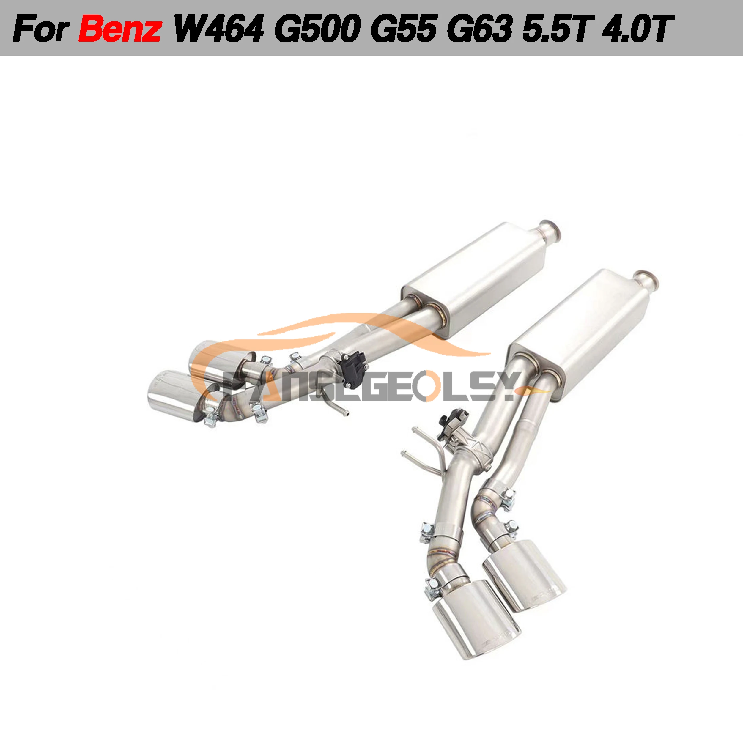 For Mercedes Benz W464 G500 Performance Catback Exhaust System Valve With Muffler Pipes Tuning exhaust assembly