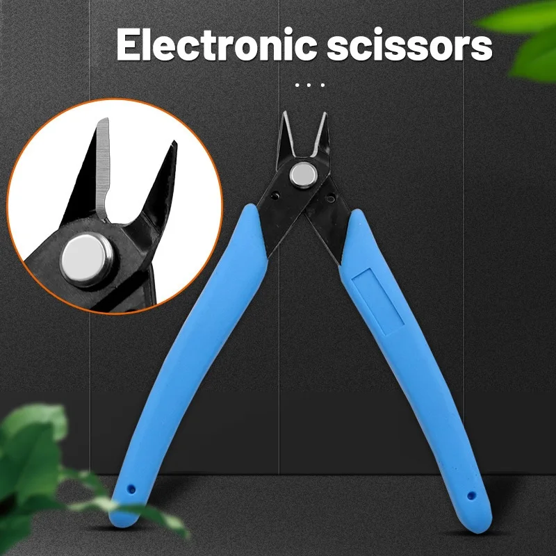 170II diagonal pliers, frosted handle, mini nail scissors, electronic scissors, wire cutting pliers, jewelry pliers tools