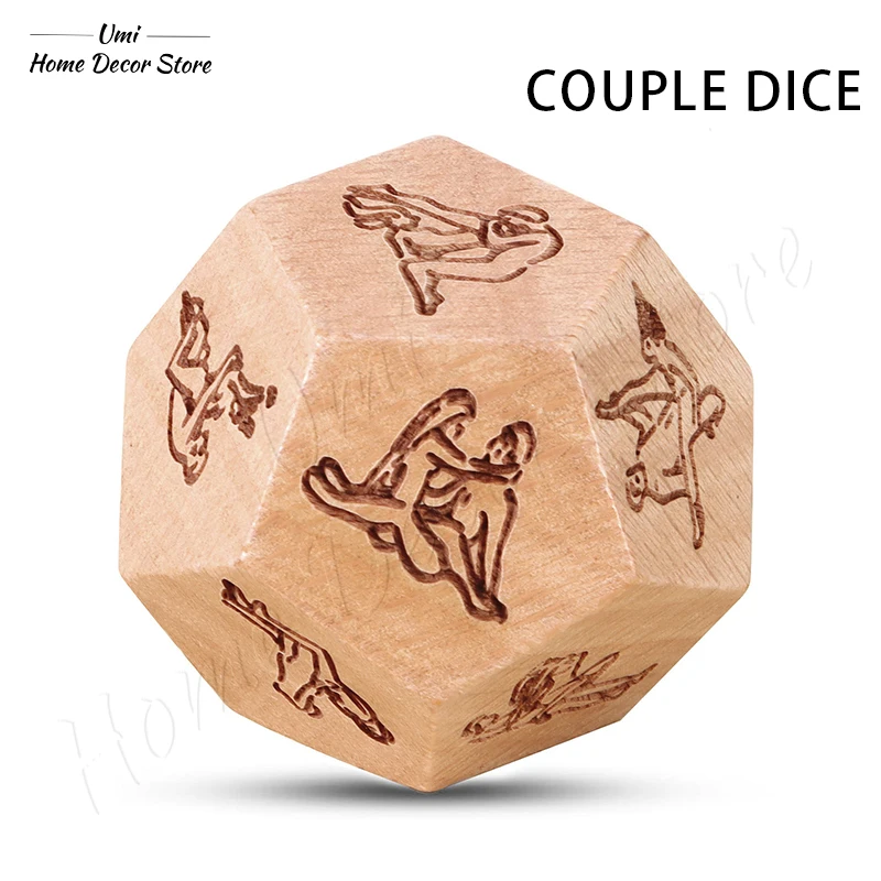 

Wood Food Dice Food Dicesion Game Couple Date Night Ideas Funny Gift Wood Dice for Couples Anniversary Halloween Valentine's Day