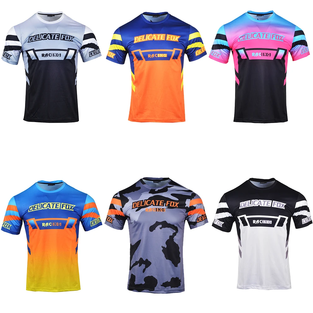 

Offroad Jersey Short Sleeve MX MTB DH ATV Dirt Bike Race Motocross Motorbike Downhill Cycling Summer