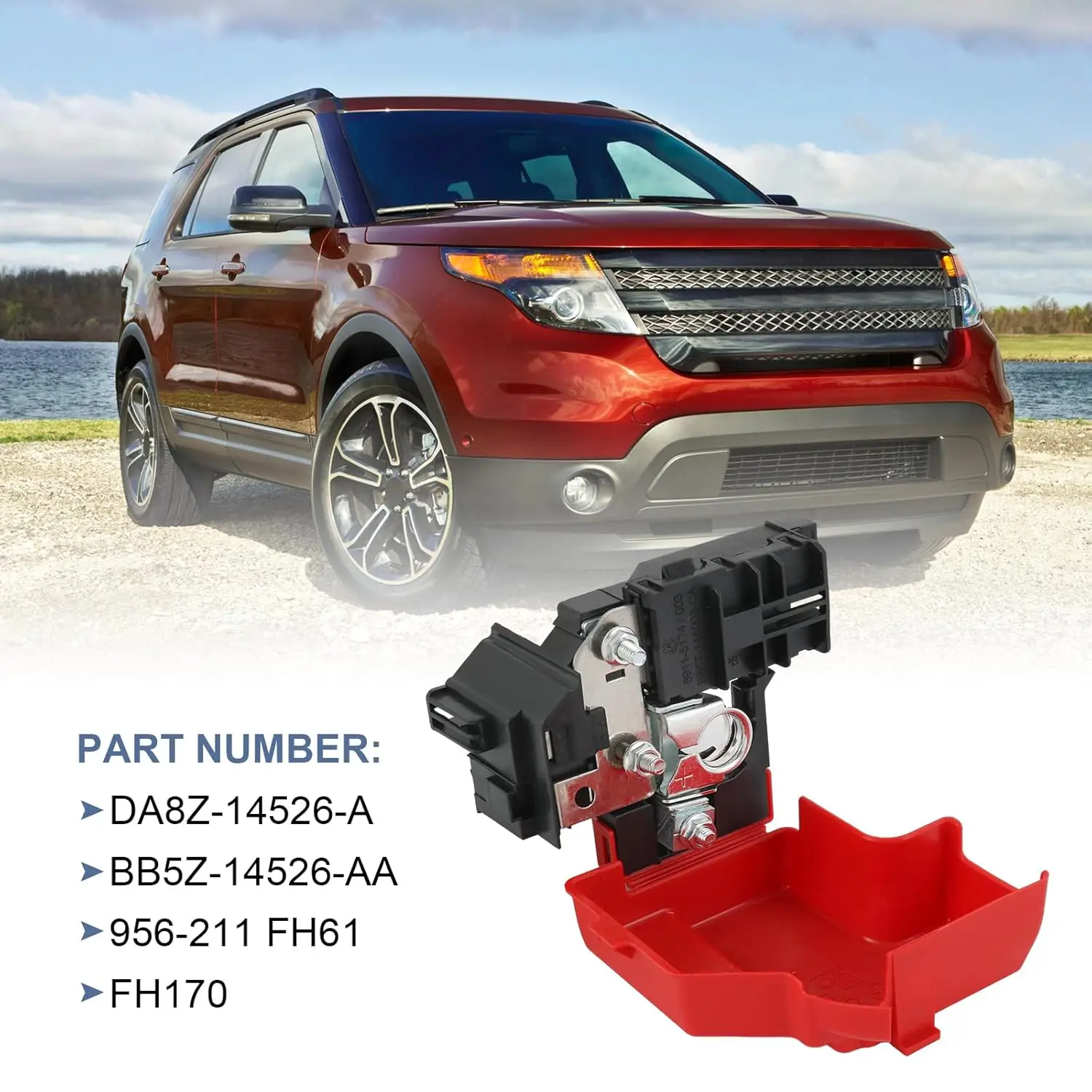 قطاع دارة نهاية طرفية البطارية DA8Z-14526-A لفورد اكسبلورر توروس لينكولن MKS MKT 2011-2019