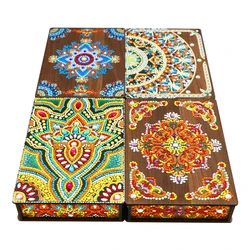 Diamond Painting Tissue Box DIY Resin Jewelry Box Containers Desktop Craft Storage Organizer Case Cosmetics Storage Organizer