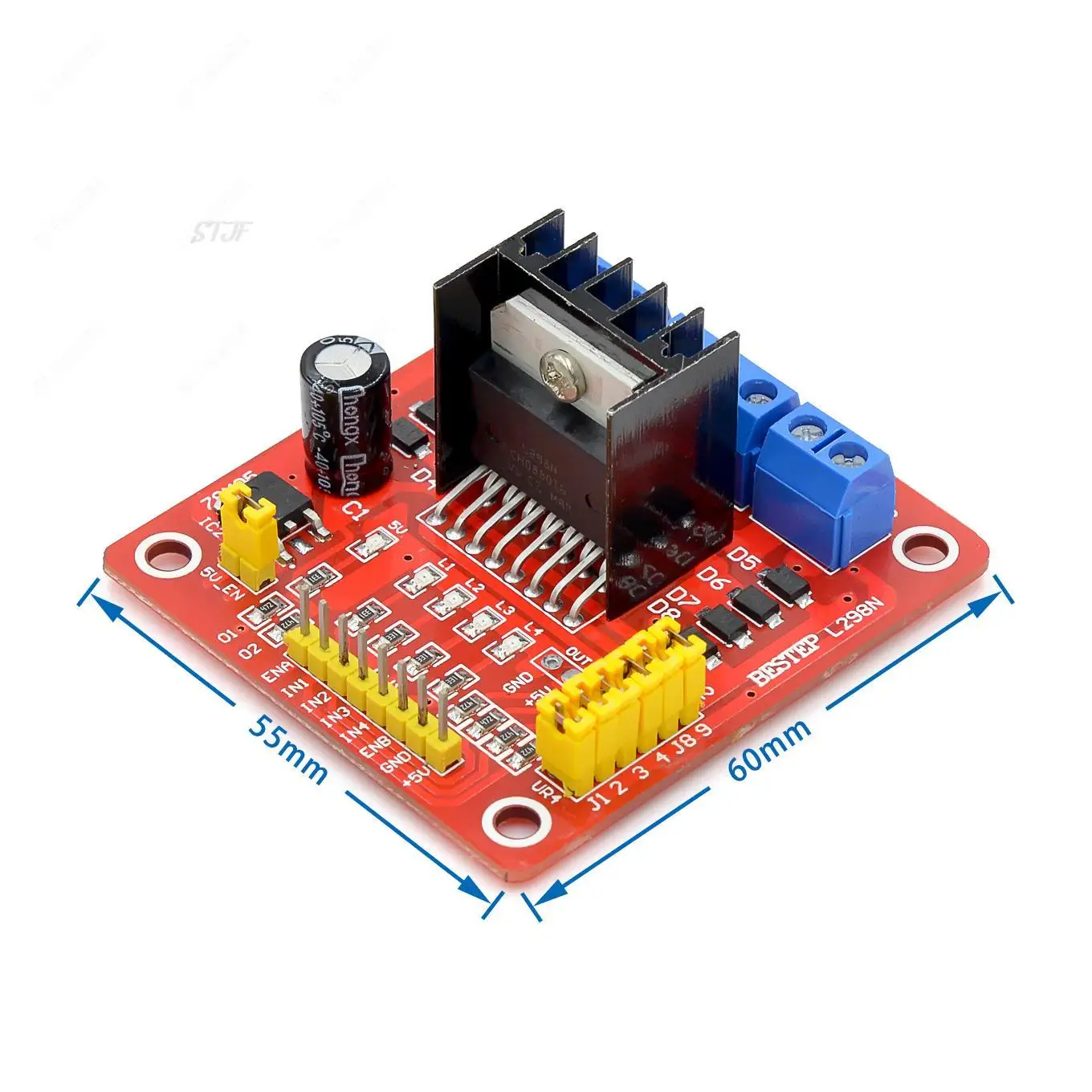 1 Stuks L298n Driver Board Module L298 Stepper Motor Slimme Auto Robot Breadboard Peltier High Power