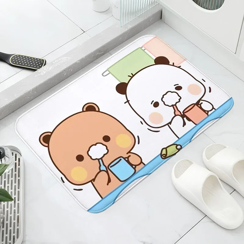 1Pc Bubu et Dudu mignon dessin animé bienvenue tapis entrée paillasson balcon salle de bain tapis tapis antidérapant chambre tapis décor à la maison