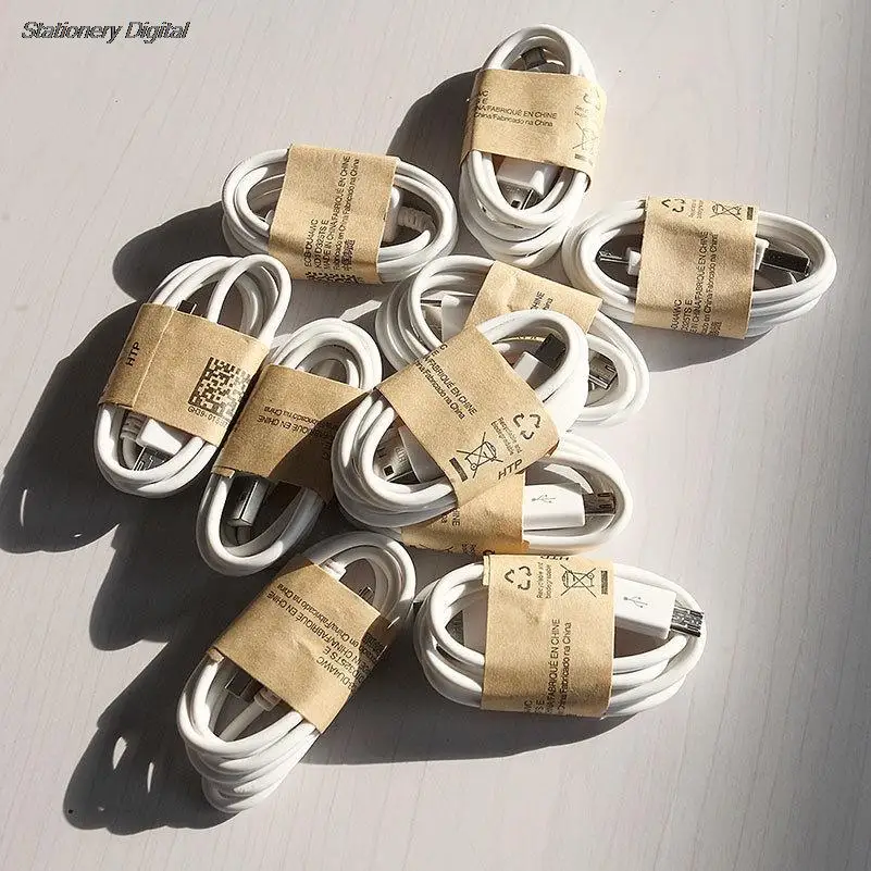 1pcs 1M White Black Universal Charging Cable Micro USB Data Cable USB 2.0 to Micro USB Sync Charging Cable for Android