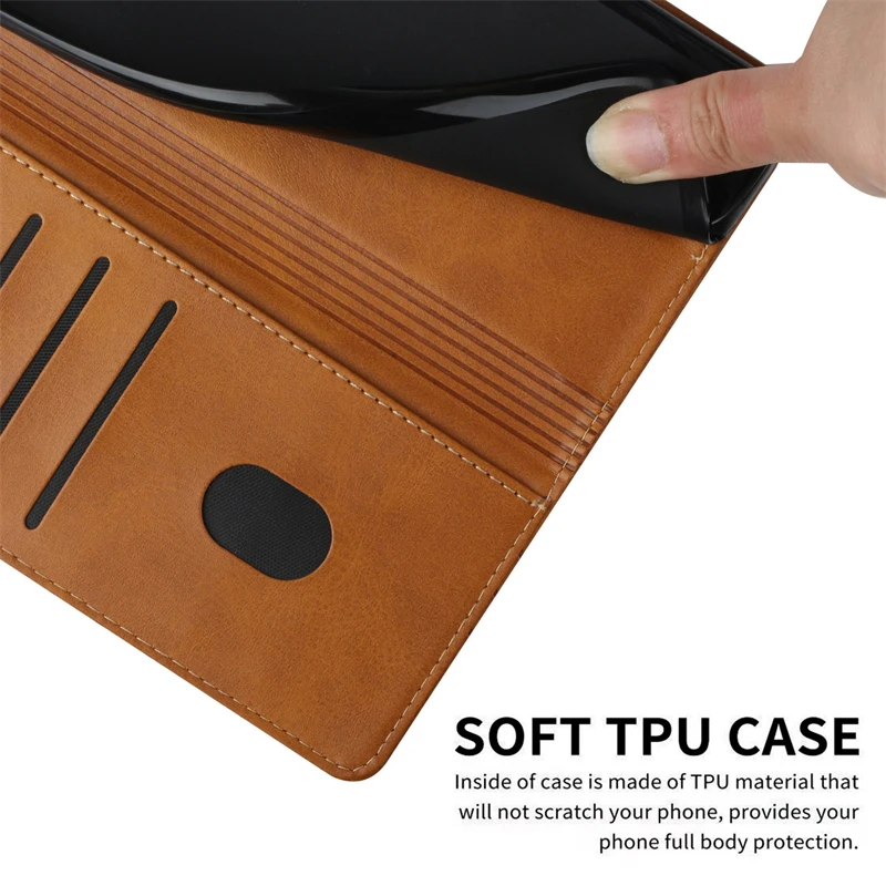 حافظة محفظة جلدية قابلة للطي بنمط البقرة لهاتف XIAOMI 15 14 13 Ultra 13T 14T PRO CIVI 3 1S 2 Lite 5G حافظة هاتف بطاقة غطاء بسيط