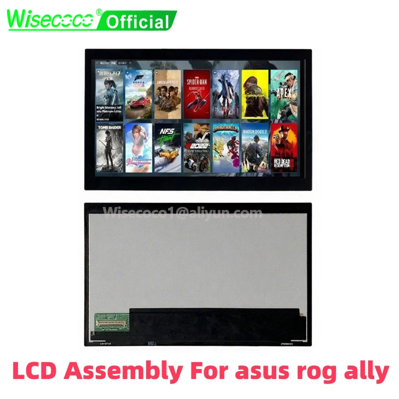 

Wisecoco 7 Inch 120hz LCD Screen Assembly For Asus Rog Ally-RC71L-NH005W Game Console Display 1920x1080