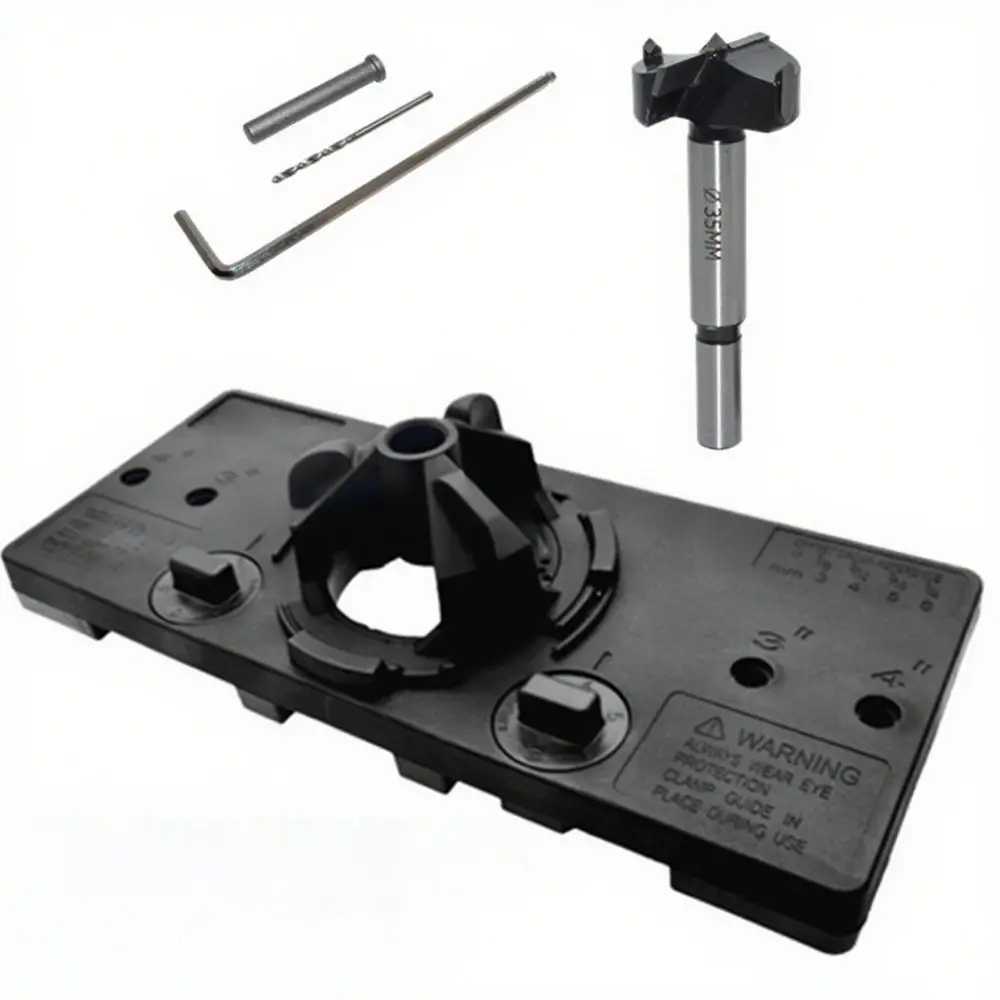 

35MM Size Concealed Cup Style Hinge Jig Hole Punch Door Hole Template 35MM Hinge Jig Cup Style Design Face Frame
