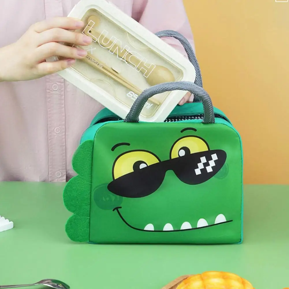 

Cartoon Children's Lunch Bag Thermal Insulation Aluminum Film High Quality Waterproof Oxford Cloth Portable Lunch Bags Tote New