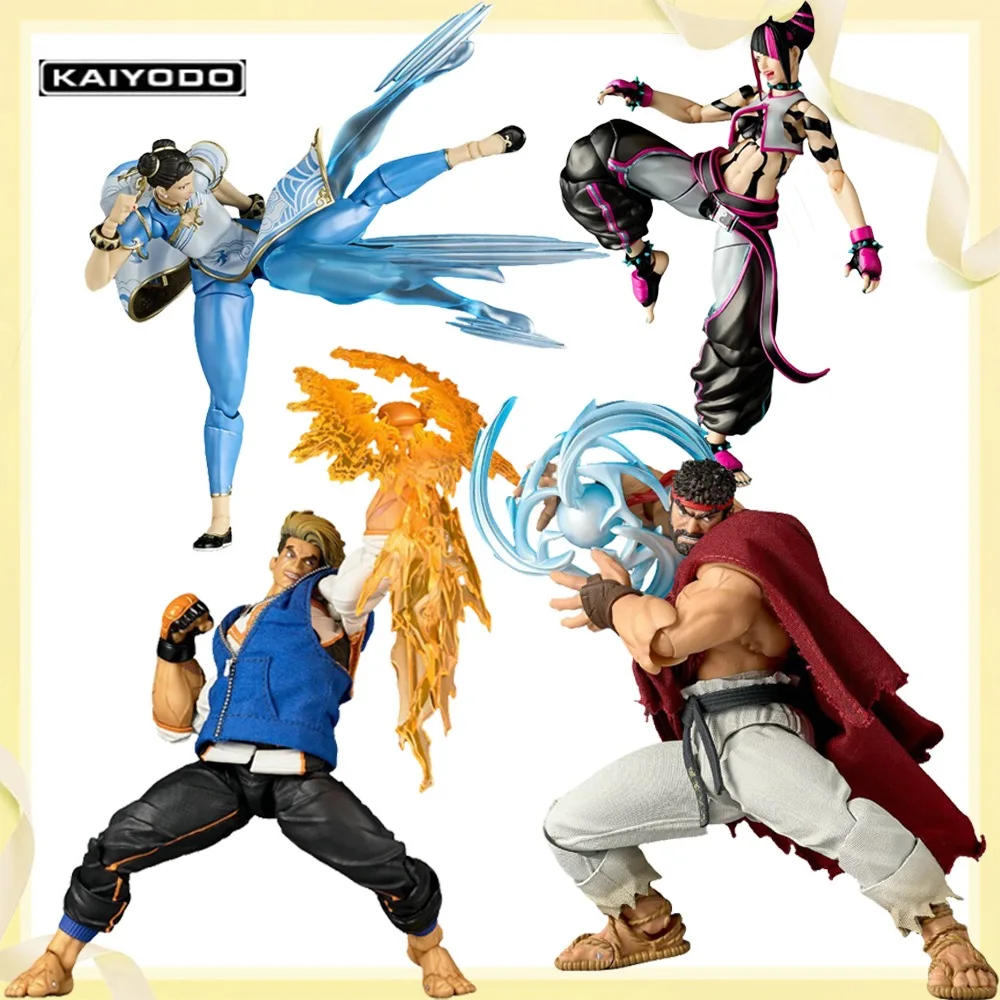 

100%Original Genuine in Stock Kaiyodo Ryu Luke Sullivan Chun-Li Han Juri Amazing Yamaguchi,Anime Figure Model Decoration ToyGift
