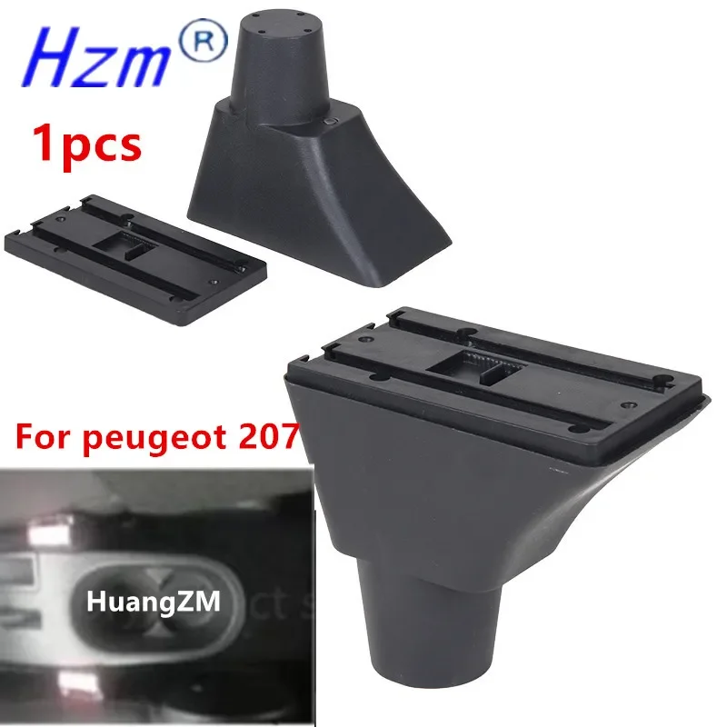 For peugeot 207CC Armrest box Peugeot  207CC convertible central storage box Retrofit parts Car Armrest Accessories