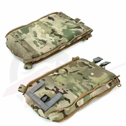 Outdoor Tactical Back Panel Water Bag FCPC V5 Vest Plate Carrier Hydration Pouch Multi-purpose Tactical Zipper Bag