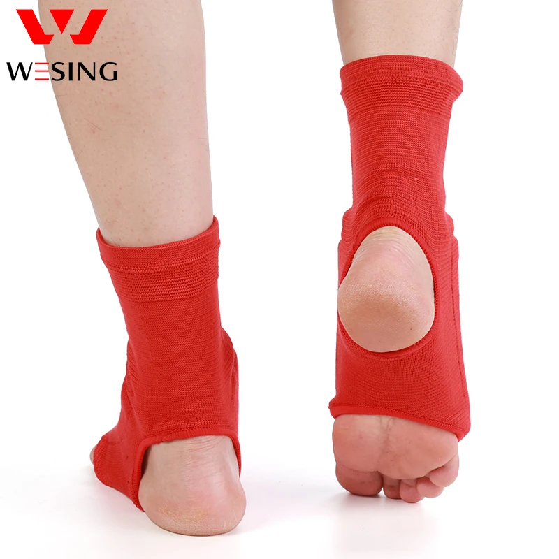 Wesing  Cotton Instep Guard Sanda Boxing Taekwondo Muay Thai Karate Shin and Instep Guard