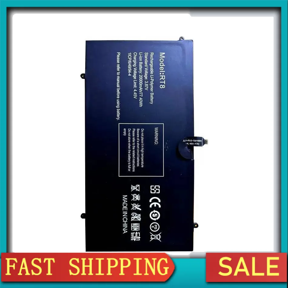 

20000Mah Tablet Battery For Oukitel RT8 4G 11 Inch Android 13 Long Lasting