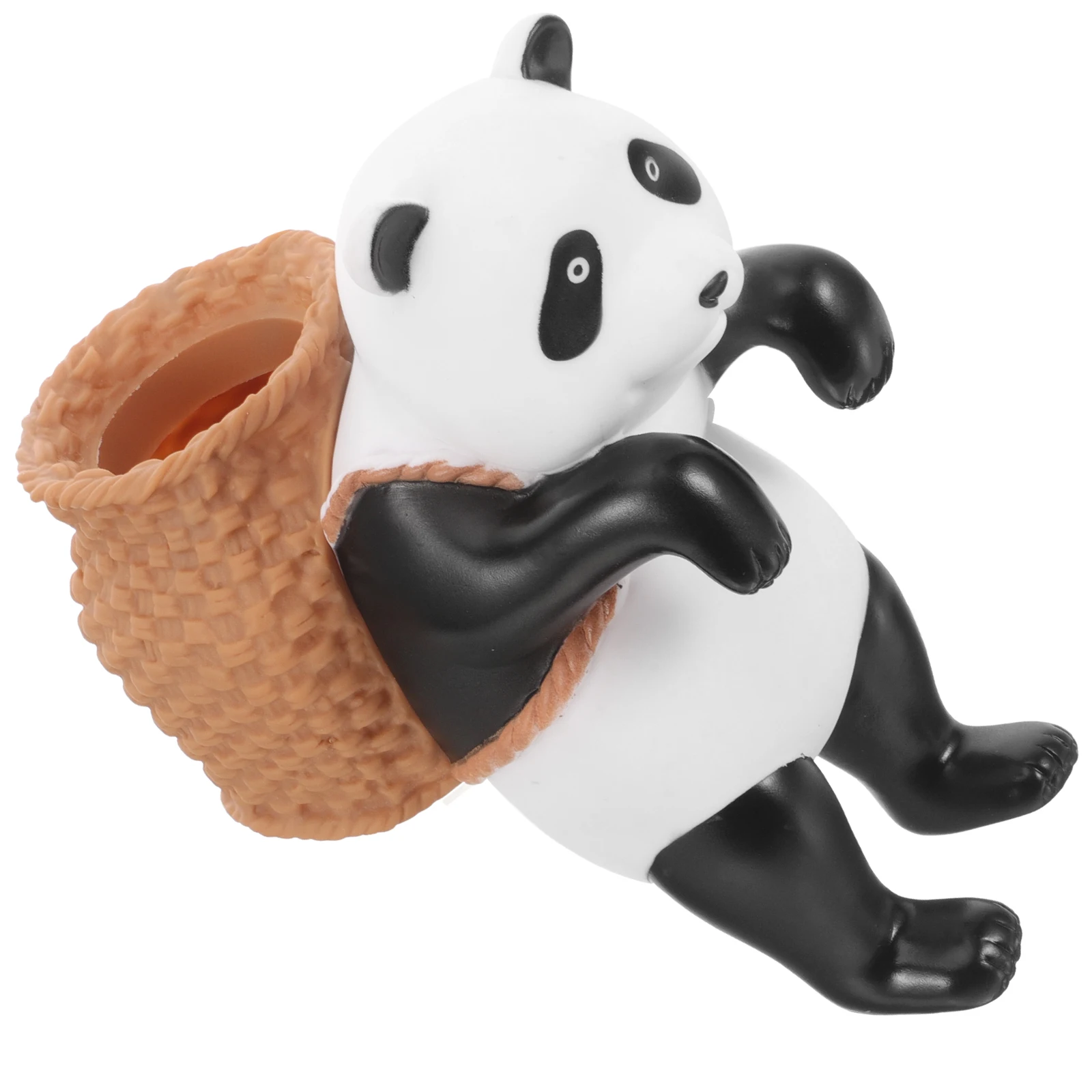 

Cute Panda Ornament Multi-Functional Vinyl Fish Tank Decoration Figurine Home Office Garden Flowerpot 3D Cartoon Hanging Durable