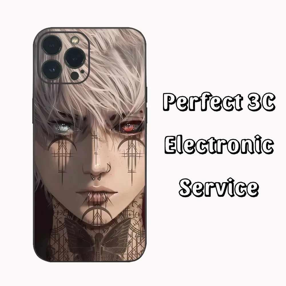 Anime T-Tokyo G-Ghoul Kaneki Ken For Evil Frosted Phone Case  For iPhone15 14 13 12 Mini 11 Pro XS Max X XR SE5 6 7 8 Plus Soft