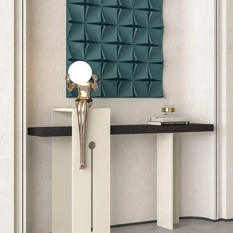 Italian minimalist entrance table Modern minimalist light luxury entrance hall decorative cabinet