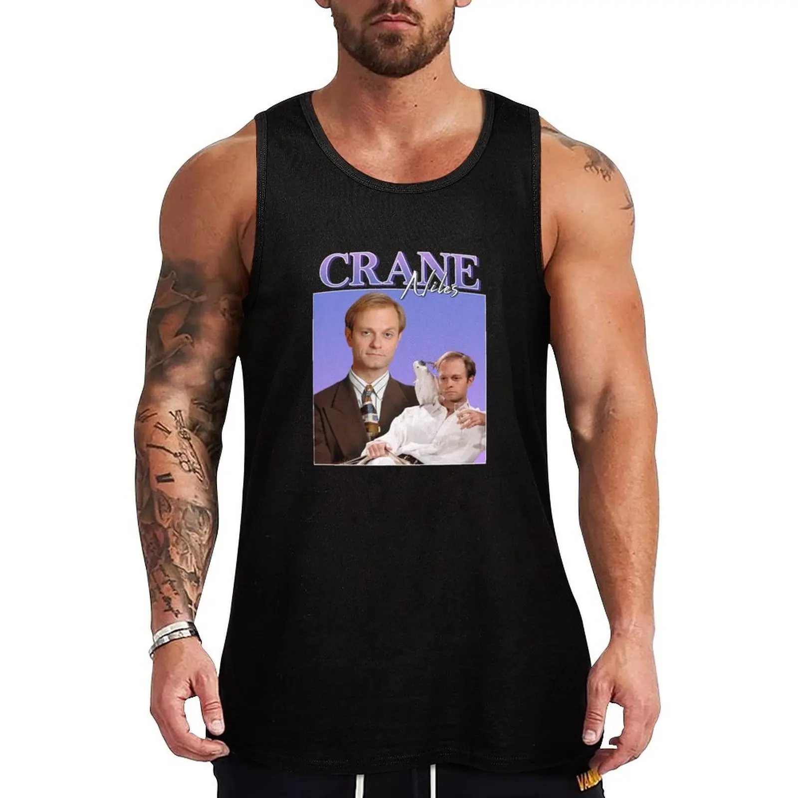 

Niles Crane Vintage/Retro Design Tank Top Bodybuilding clothing man Men's sleeveless gym clothes for man Men's t-shirts