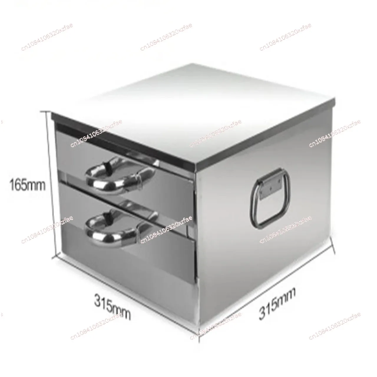 Stainless steel tray for quick making DIY food for the home using a 2-layer vermicelli rice roll machine kitchen steamer drawer