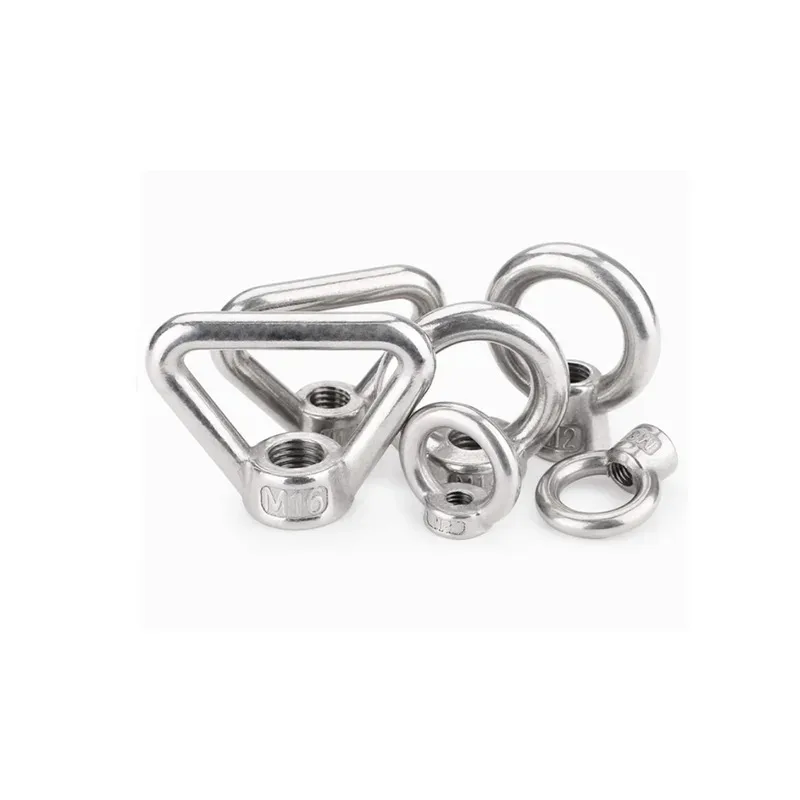 Circular Screw Cap And Triangular Ring Hand Nut 304 Stainless Steel For Lifting M3-M24