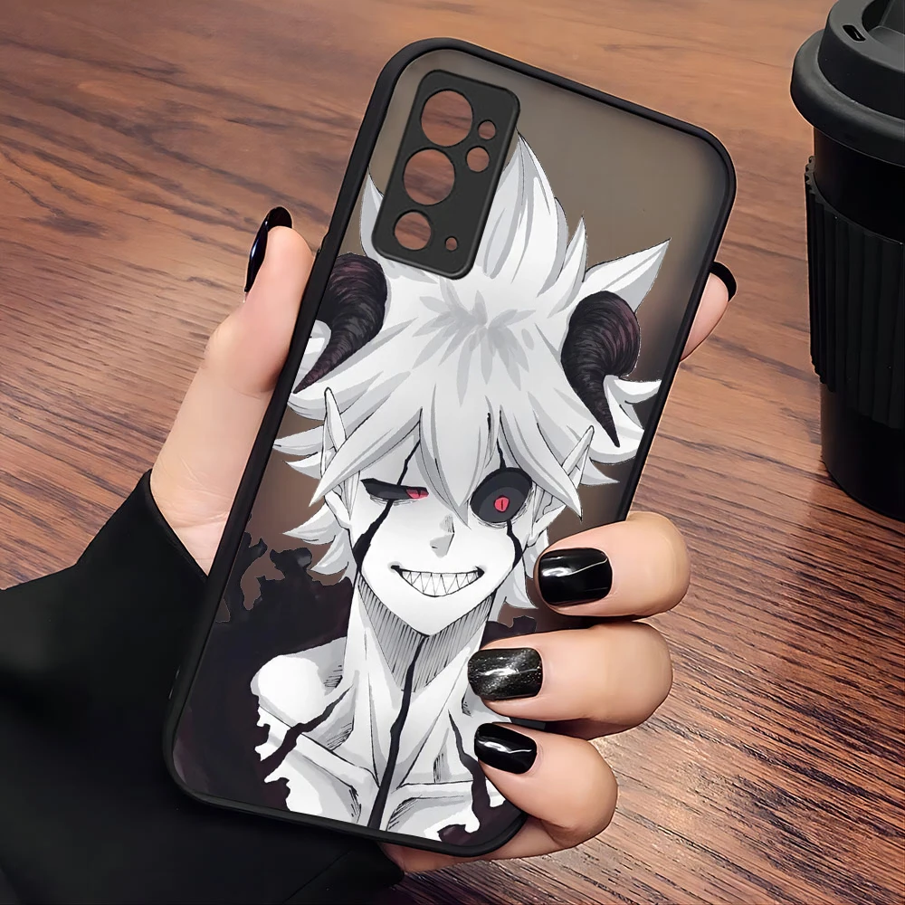 Black Clover Anime Phone Case For Samsung S24 S23 S22 S21 S20 S10 FE Note20 Note10 Plus Ultra Lite 5G Matte Transparent Cover