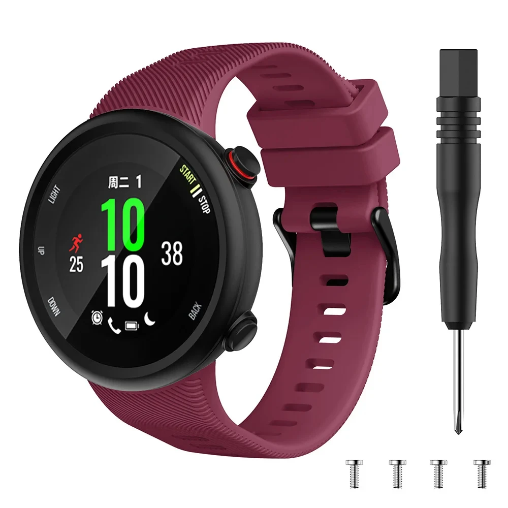 Silikonarmband für Garmin Swim 2 Smartwatch Band Sportarmband für Garmin Forerunner 45 45s Modeuhr Armband Zubehör – Detail 5