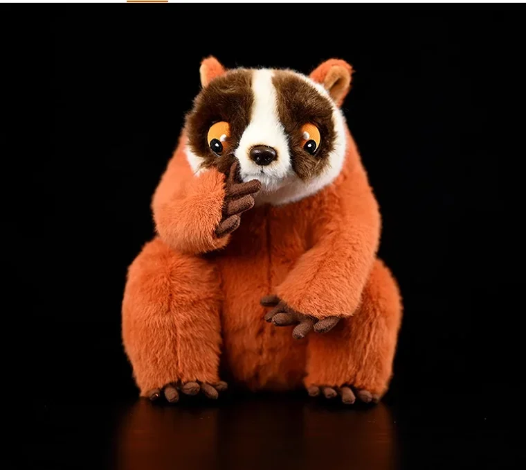 

wholesale 21cm Super Cute Simulation of slow loris plush toy slow loris doll simulation animal doll For Children Birthday