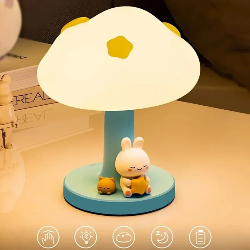 LED Cloud Touch Lamp 3 Light Effects Night Light Bedroom Decorative Lamp Bedside Lamp Sleep Ambiance Light Birthday/Holiday Gift