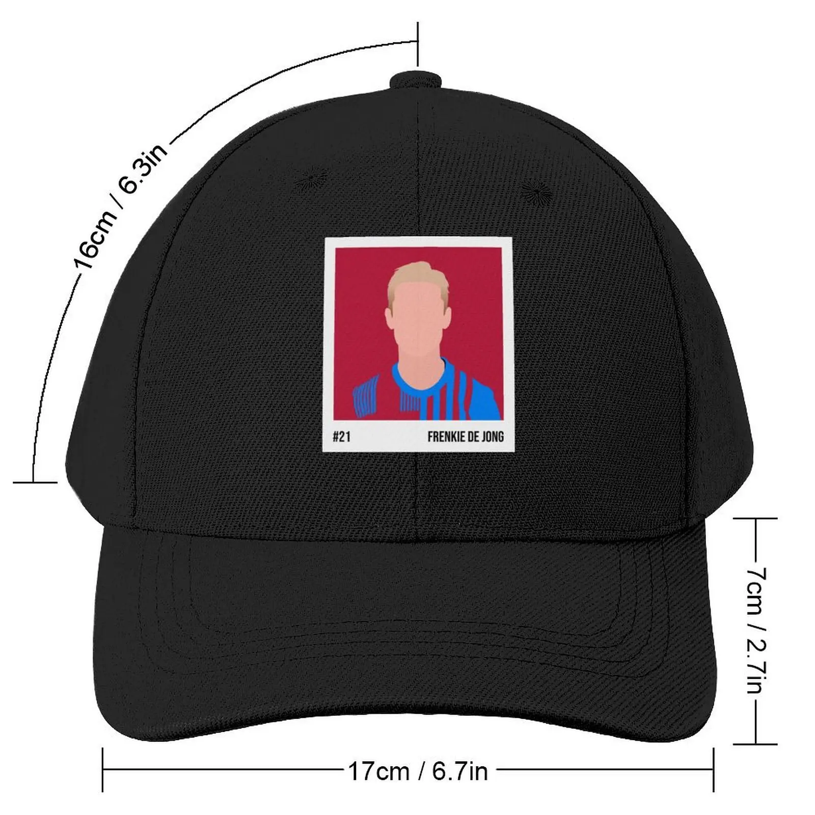 Frenkie de Jong Minimalistic Camera Film Baseball Cap summer hat Big Size Hat Caps Male Women's