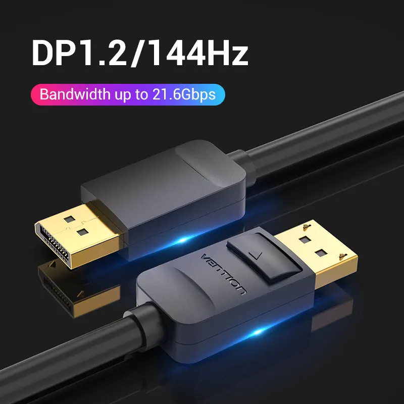 1.2,4k,HD 144hz,21.6gbps,ビデオ,ラップトップ,HDMI,USBポートを備えたプレイポート用のアダプター