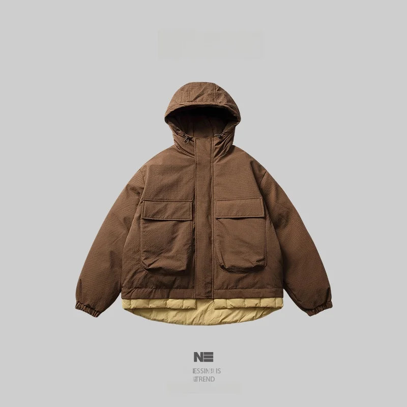 

Новая зимняя хлопковая куртка-бомбер унисекс в американском уличном стиле, теплая, с длинными рукавами