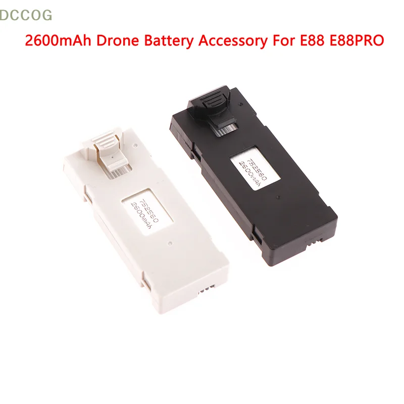 1Pcs 3.7V 2600mAh Drone Battery Accessory For E88 E88 PRO Ls-E525 E525 PRO Mini Uav Drone Battery Drone Spare Part Battery