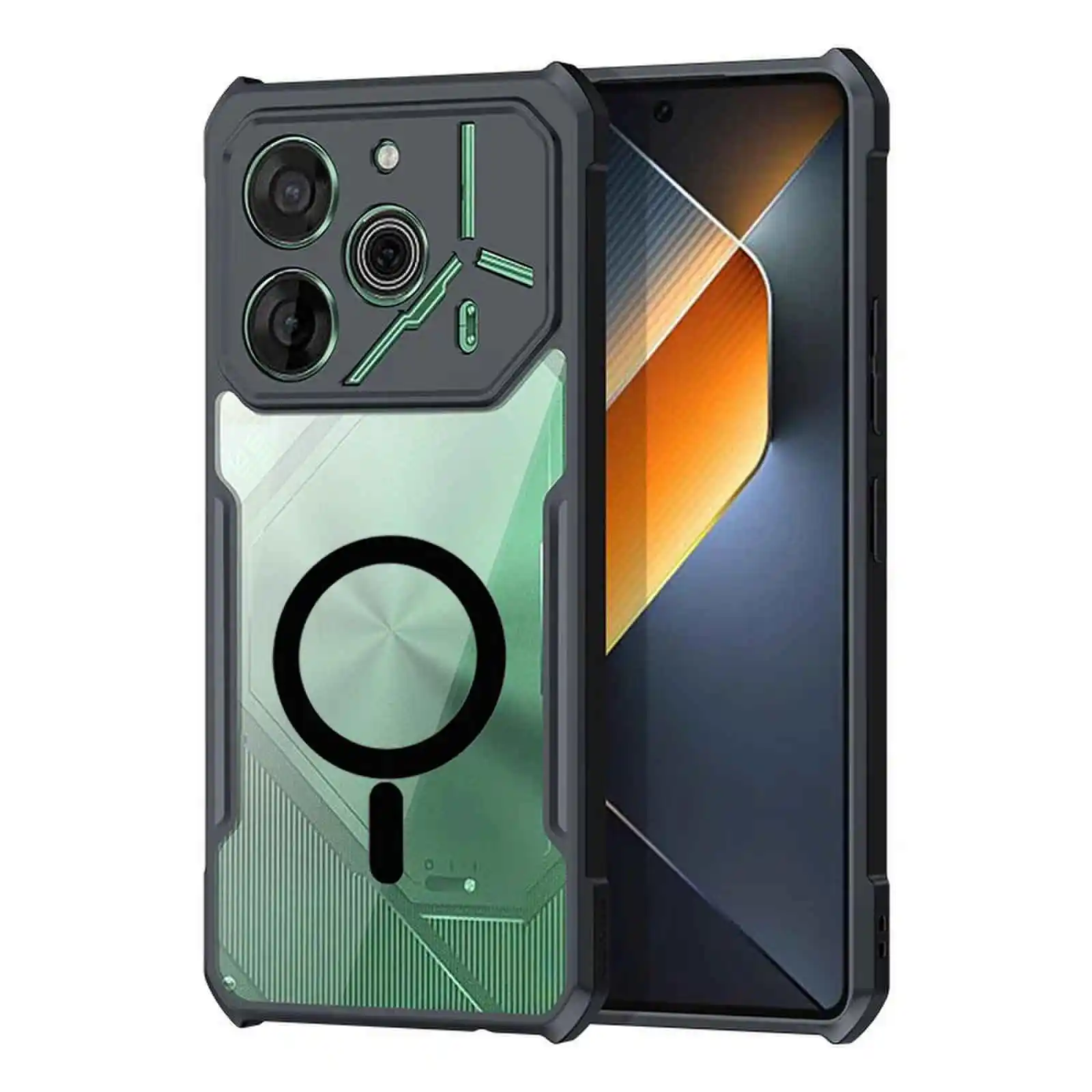 Casing ponsel transparan untuk Tecno Pova 6 5 4 Pro Neo 3 2 Li7 Li9 casing akrilik pencegahan jatuh Shock