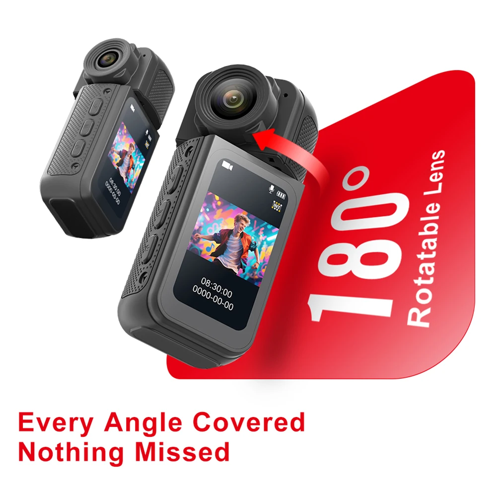 S83 Мини-экшн-камера для большого пальца HD 1080P Ручная записывающая камера для правоохранительных органов Носимая карманная камера для видеоблогов Уличная камера