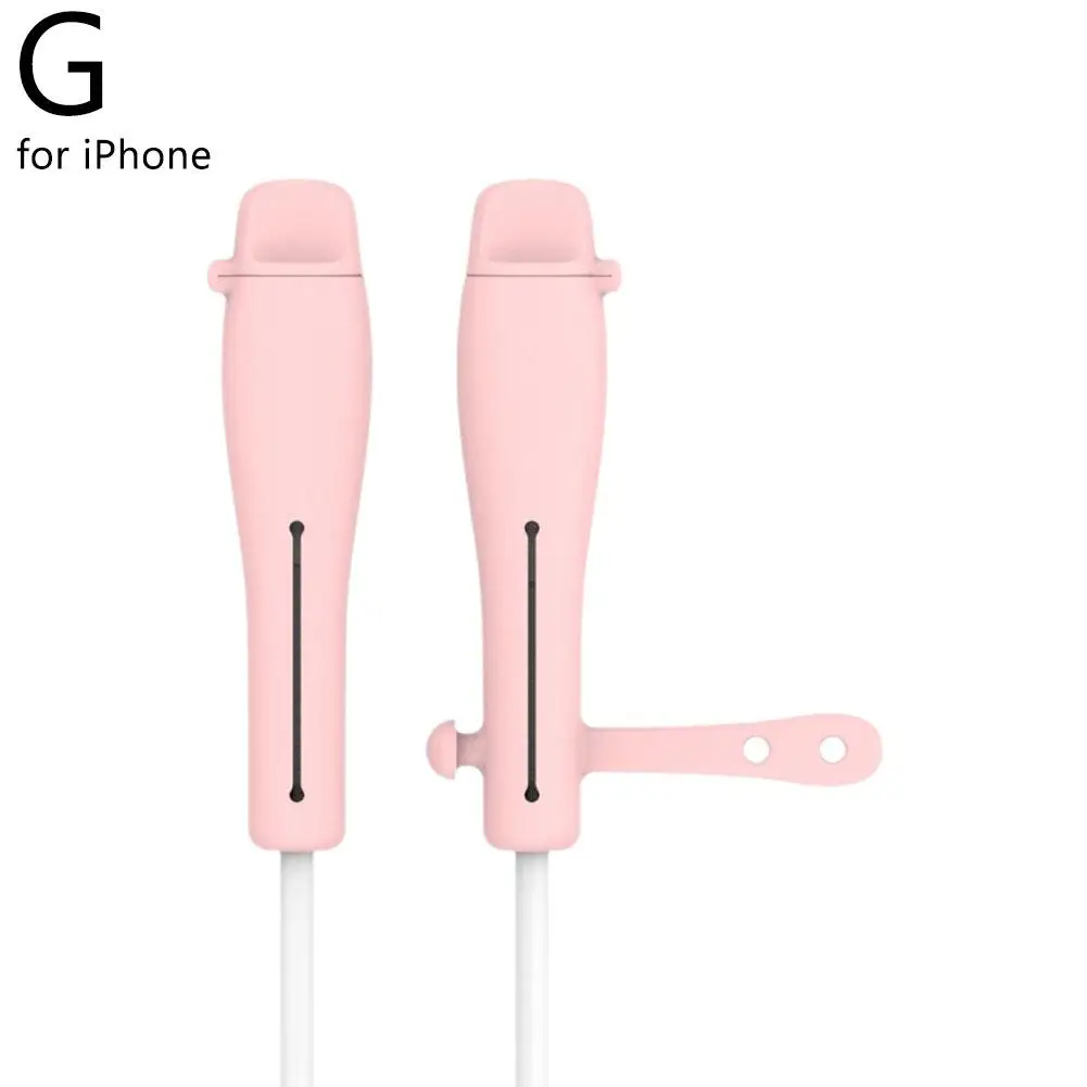 New Soft Silicone Cover Cable Protector For Apple USB Charger Cable Data Line Protector Wire Winder Practical Access G2A3