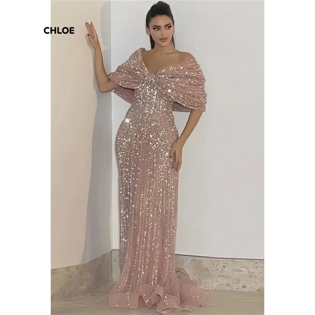 

Off-shoulder Evening Dresses Woman Elegant Luxury Prom Dresses 2025 Custom Made Mermaid Robe De Cocktail Femme Ball Gown Dress