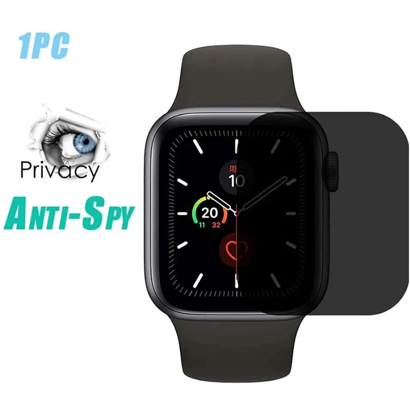 Ochrona prywatności ekranu dla Apple Watch 41mm 40mm 44mm 45mm 38mm 42mm dla iWatch serii 9 8 7 SE 6 5 4 antyszpiegowskie podglądanie