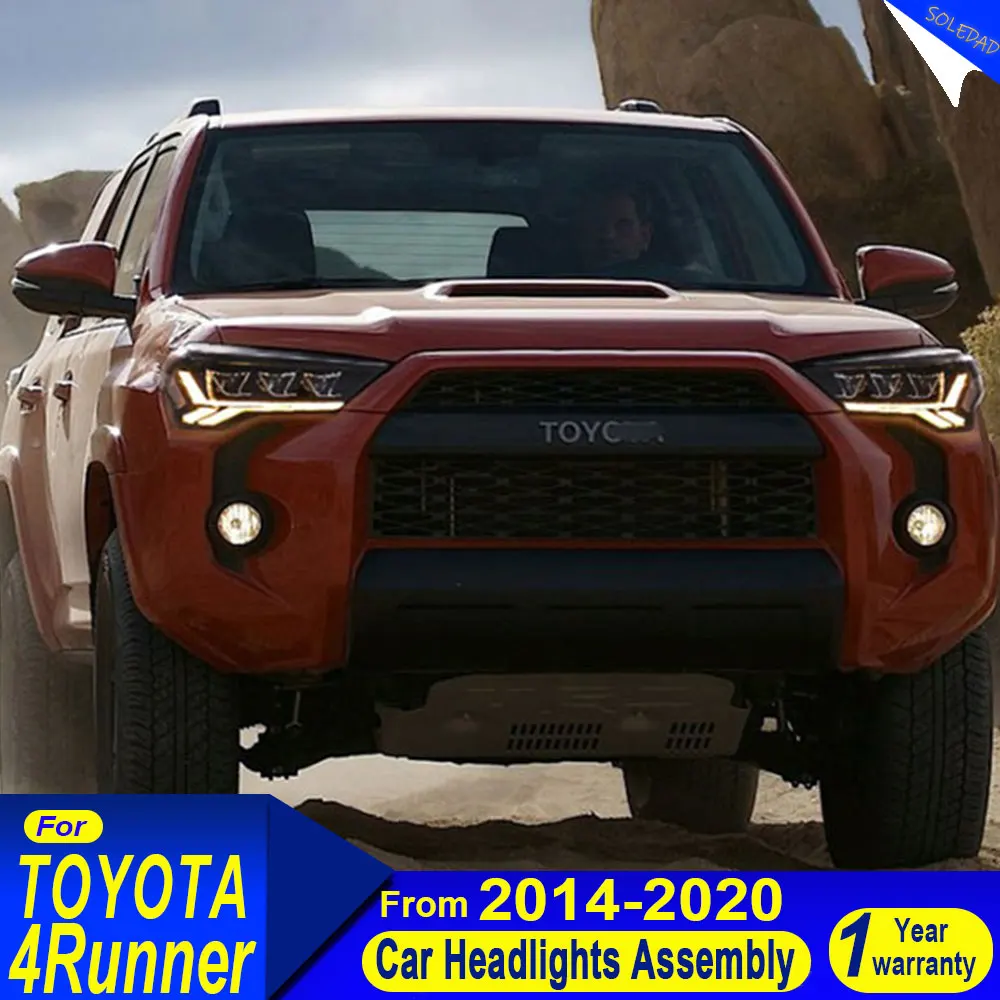 

LED Headlights For Toyota 4Runner Head lights 2014 2015 2016 -2021 Full LED Front Lights LED Lens Projector headlights Assembly