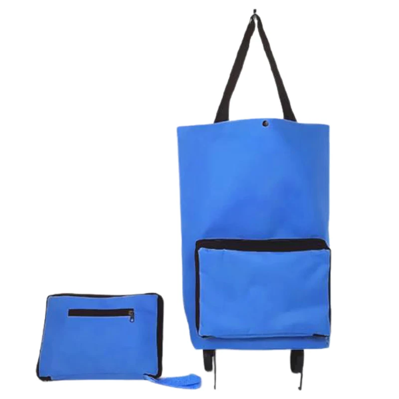 New Folding Shopping Bag Shopping Buy Food Trolley Bag on Wheels Bag Buy Vegetables Shopping Organizer Portable Bag