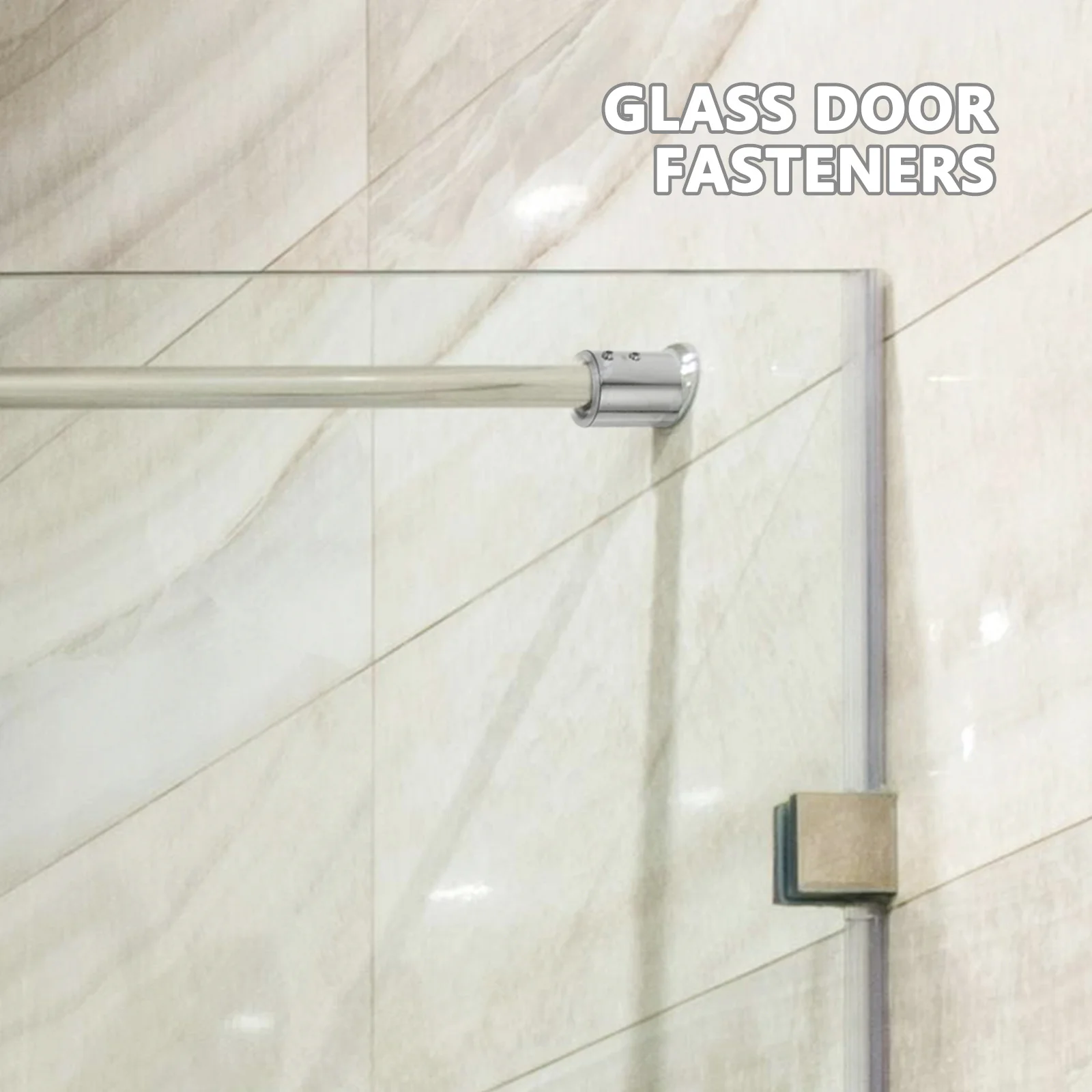 

2 шт., металлические соединители для труб из нержавеющей стали, угловой стержень для ванной комнаты, прямой фитинг для труб для стержней для стеклянных дверей