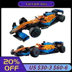 Décennie s de Construction de Voiture de Course F1 pour Garçon, Kit de Modèle Technique Classique, Super dehors, Briques MOC, Jouets à Faire Soi-Même, Cadeau pour Enfant, 42141