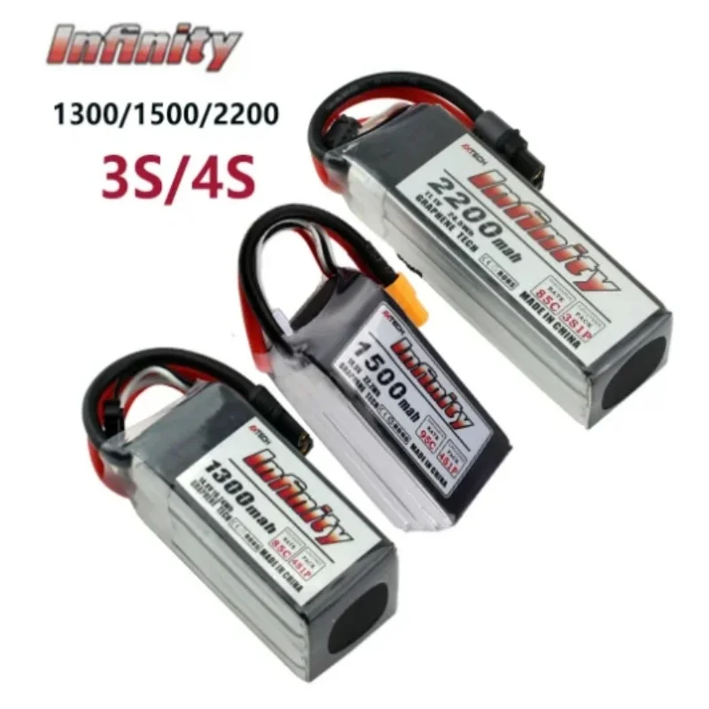 Infinity 1S 2S 3S 4S LiPo Lithium Battey 450/550/850/1300/1500/1550/2200mAh 85C 95C XT30 XT60 Plug For FPV Racing Drone