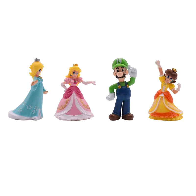 6/16/18pcs/set Mario Bros PVC Action Figure Toys Dolls Model Set Luigi Yoshi Donkey Kong Princess Daisy Mushroom birthday gifts