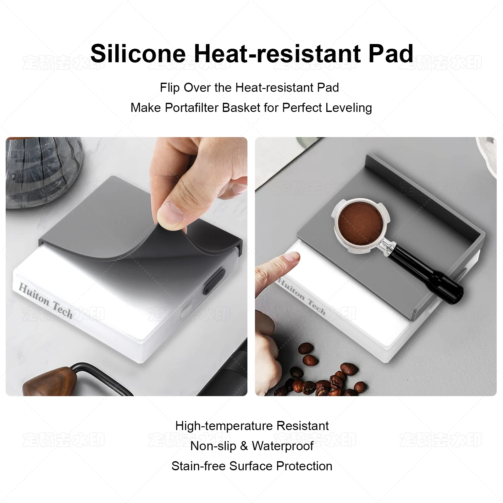 Huiton Küchenkaffeewaage mit Timer, wiederaufladbare Digitalwaage, 0,1 g, hohe Präzision, 3 Modi, Tropf-Espresso-Waage, Barista-Geschenk