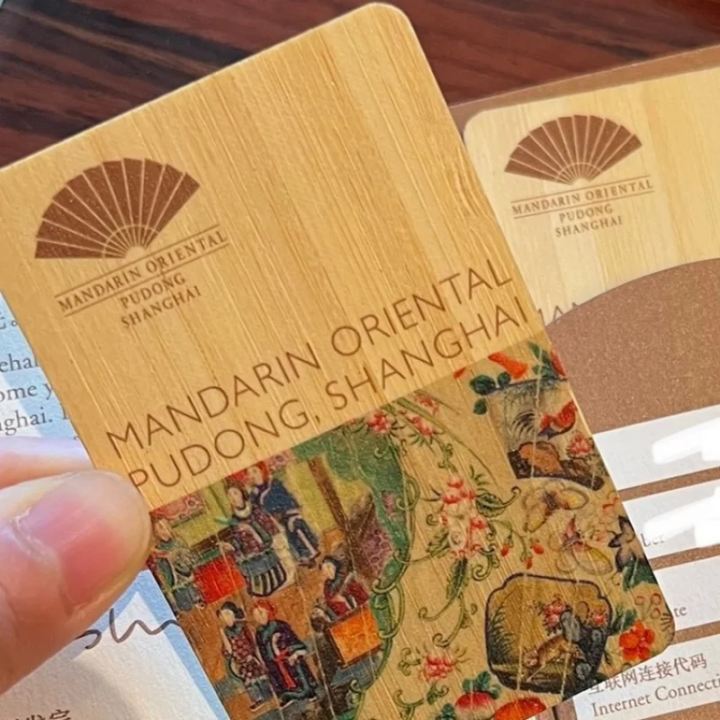 

Customized. Custom Hotel Homestay Room Card Sensor Wooden Card Embossed Card Chip NFC Business Card Membership Card