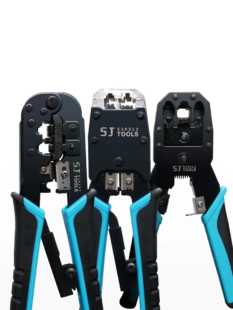 RJ45 RJ11 Stripping Crimping Pliers Network Cable Clamp Pliers with Professional Network Cable Tester