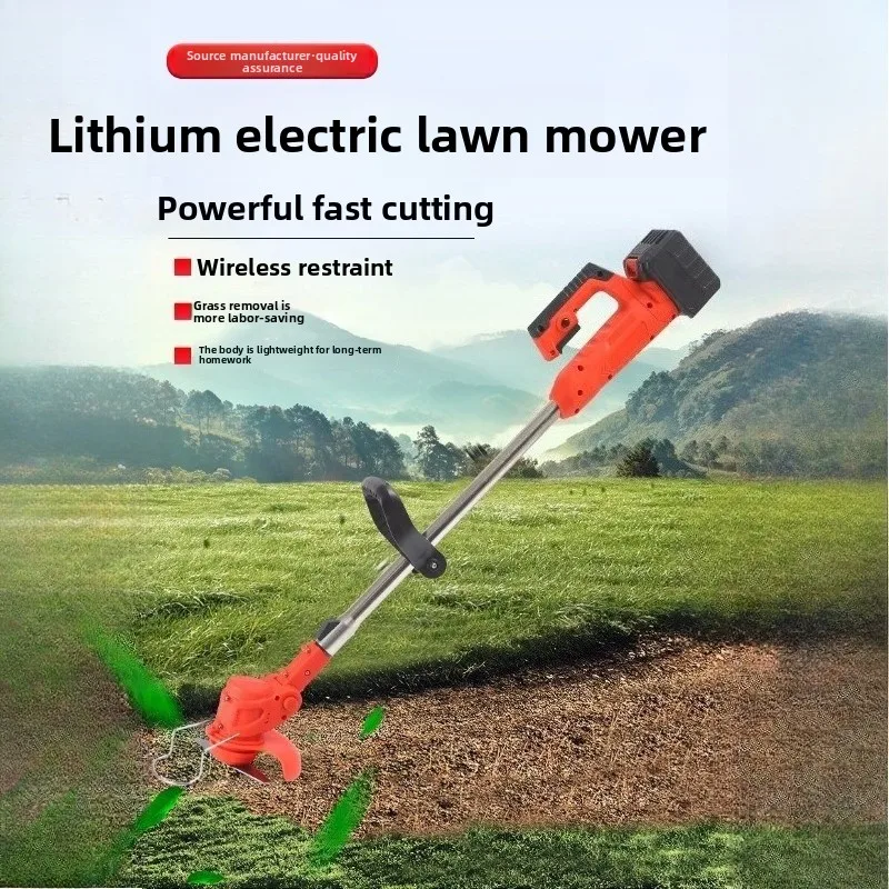 

24V Electric Lawn Mower with Batteries , Height and Angle Adjustable, for Mowing Outdoor Lawns and Shrubs, Garden Lawn Mower