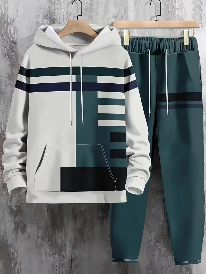 

Осенне-зимний мужской комплект с капюшоном, мужской минималистичный комплект с капюшоном, уличный спортивный комплект с капюшоном, быстросохнущий и дышащий комплект с капюшоном